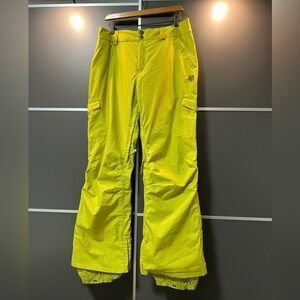 Burton Snowboard DryRide Womens Neon Green Snow Pants XL